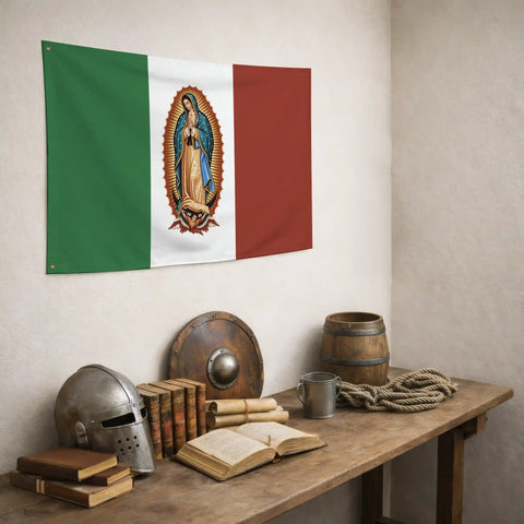 Drapeau Notre-Dame de Guadalupe - drapeau vierge marie