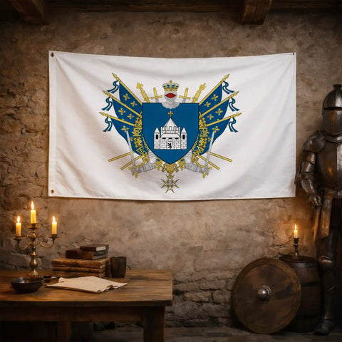 Drapeau - Blason de Provins