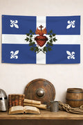 Drapeau Carillon-Sacré-Coeur (Québec) - drapeau québec catholique