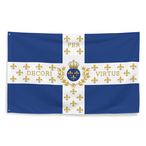 Drapeau Régiment du Roi - chrétien patriote royaliste France