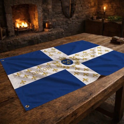 Drapeau Régiment du Roi - chrétien patriote royaliste France