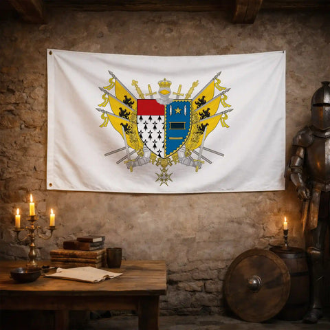 Drapeau - Blason de Roubaix