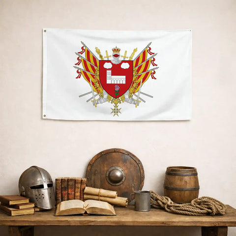 Drapeau - Blason de Saint-Estève