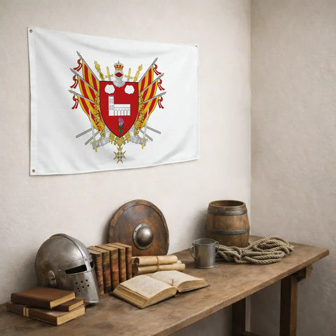 Drapeau - Blason de Saint-Estève