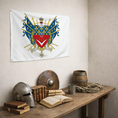 Drapeau - Blason de Seine-Saint-Denis (93)