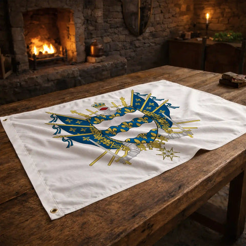 Drapeau - Blason de Seine-et-Marne (77)