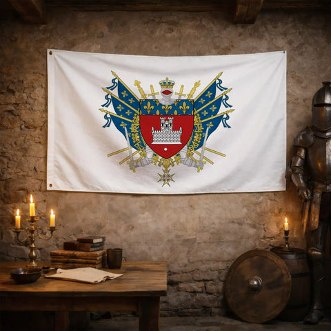 Drapeau - Blason de Vincennes