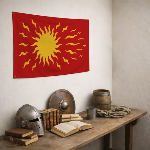 Drapeau - Blason de Hugues Capet (Oriflamme)