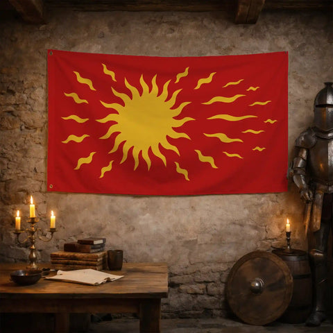 Drapeau - Blason de Hugues Capet (Oriflamme)