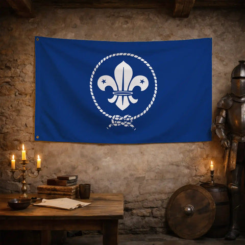 Le drapeau de pompier brodé pour le prestige officiel des défilés Le drapeau de pompier brodé pour le prestige officiel des défilés