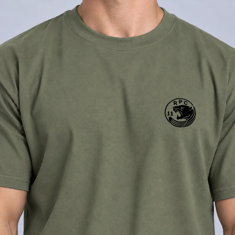 T-shirt 11e Choc vert kaki