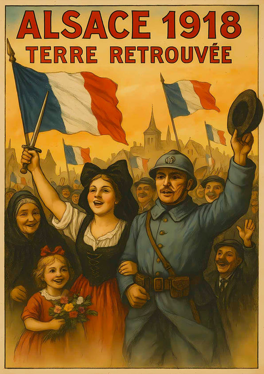 Affiche - Alsace 1918 21 × 30 cm