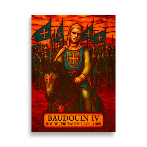 Affiche - Baudouin IV 50 × 70 cm