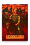 Affiche - Baudouin IV 70 × 100 cm