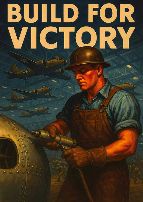 Affiche - Build For Victory 21 × 30 cm