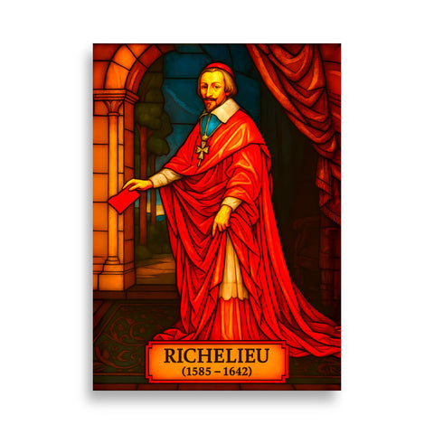 Affiche - Cardinal de Richelieu 50 × 70 cm