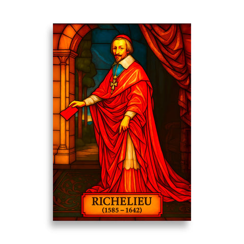 Affiche - Cardinal de Richelieu 70 × 100 cm