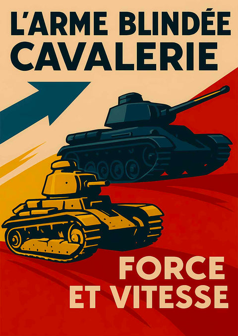 Affiche - Cavalerie 21 × 30 cm