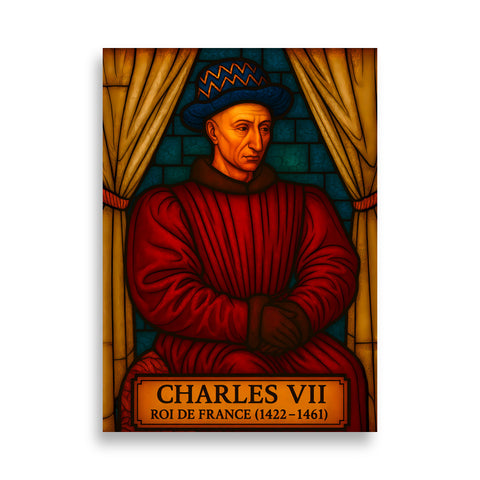 Affiche - Charles VII 50 × 70 cm