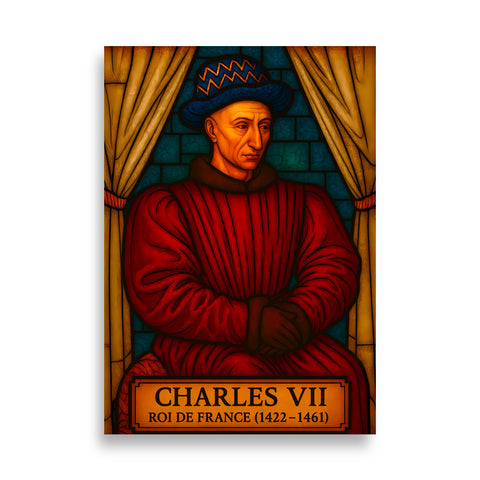 Affiche - Charles VII 70 × 100 cm