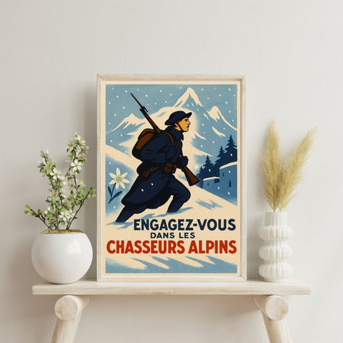 Affiche - Chasseurs Alpins