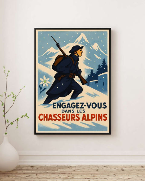 Affiche - Chasseurs Alpins
