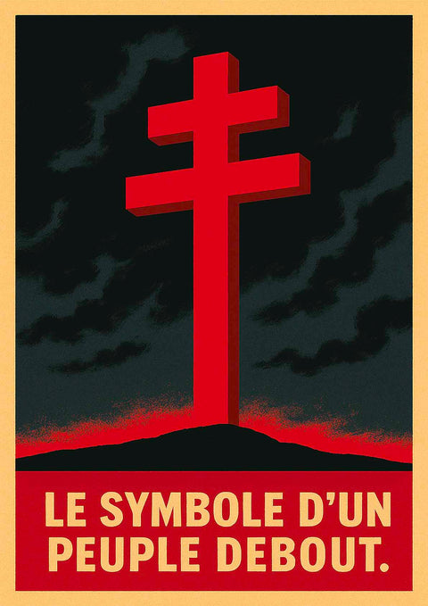 Affiche - Croix de Lorraine 21×30 cm