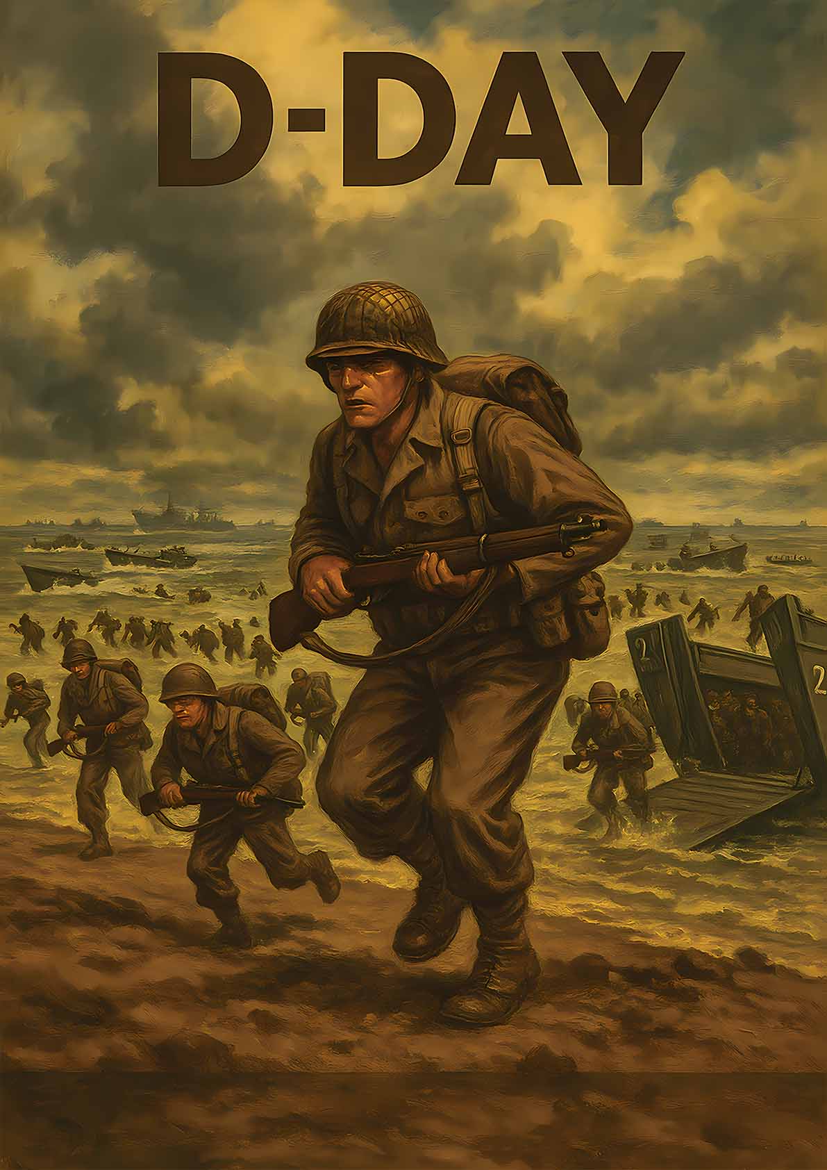 Affiche - Débarquement 21 × 30 cm