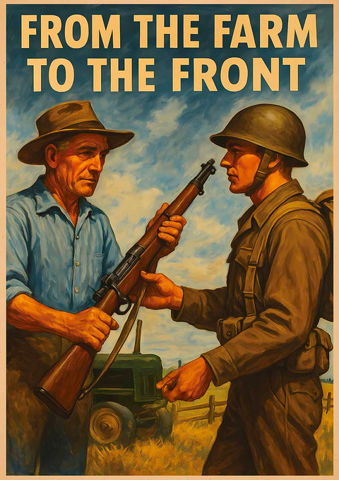 Affiche - From the Farm to the Front 21 × 30 cm