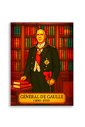 Affiche - Général De Gaulle 30 × 40 cm