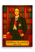 Affiche - Général De Gaulle 50 × 70 cm