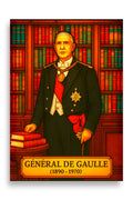 Affiche - Général De Gaulle 70 × 100 cm