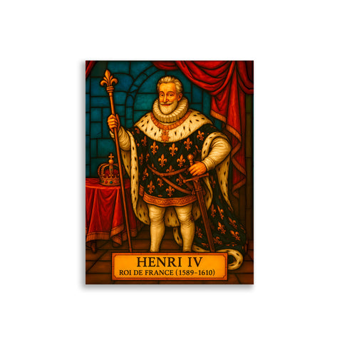 Affiche - Henri IV 30 × 40 cm