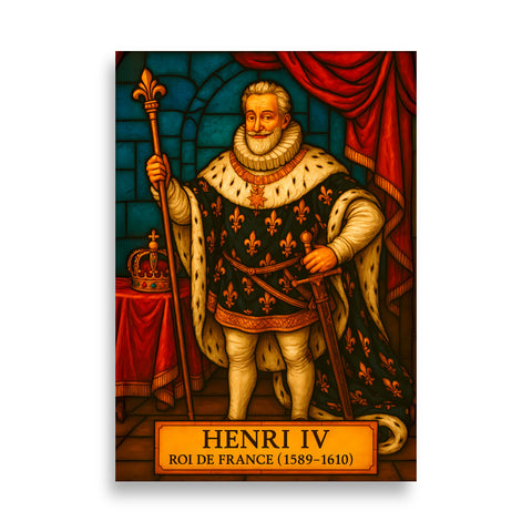 Affiche - Henri IV 70 × 100 cm