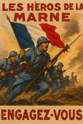 Affiche - Héros de la Marne 21 × 30 cm