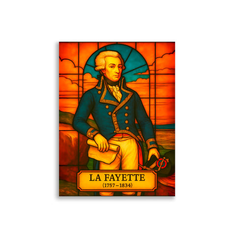 Affiche - La Fayette 30 × 40 cm