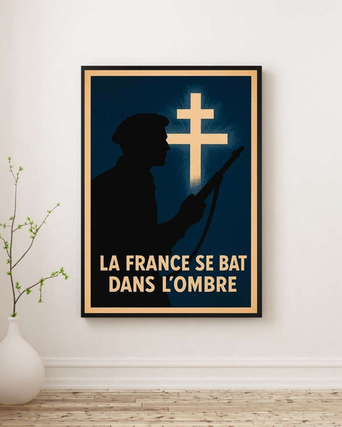 Affiche - La France se bat dans l'Ombre
