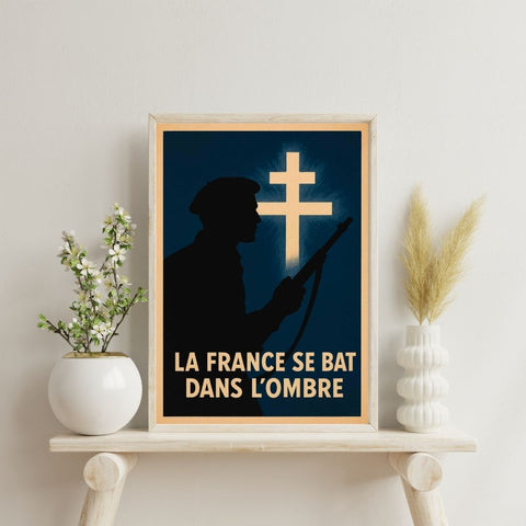 Affiche - La France se bat dans l'Ombre