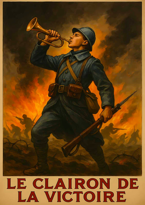 Affiche - Le clairon de la victoire 21 × 30 cm