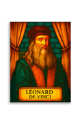 Affiche - Léonard de Vinci 30 × 40 cm
