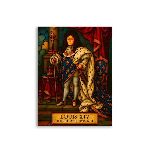 Affiche - Louis XIV 30 × 40 cm