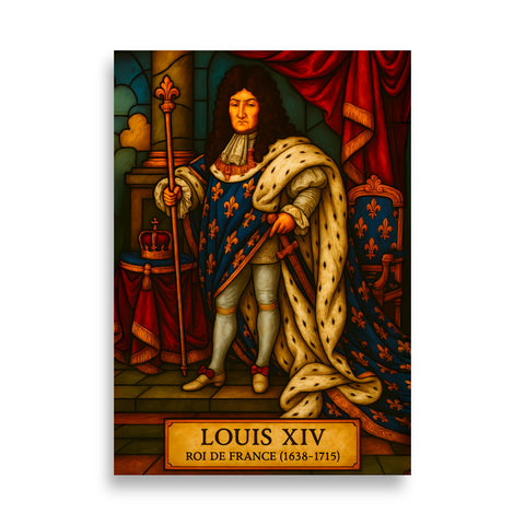 Affiche - Louis XIV 70 × 100 cm