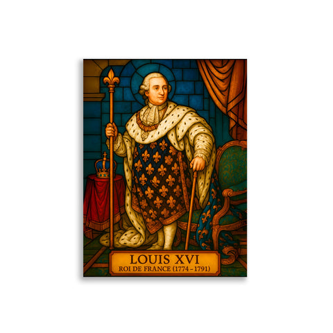 Affiche - Louis XVI 30 × 40 cm