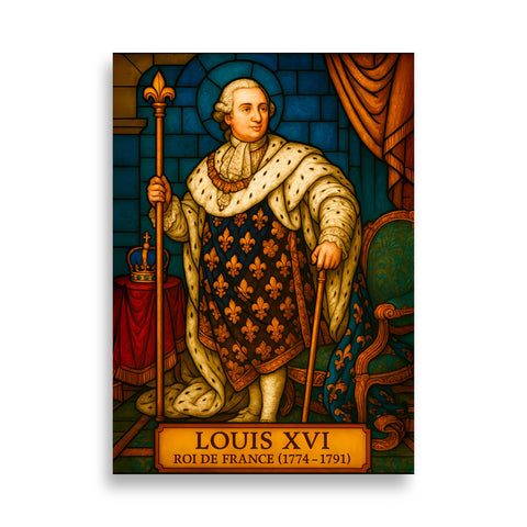 Affiche - Louis XVI 50 × 70 cm