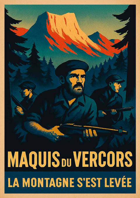 Affiche - Maquis du Vercors 21 × 30 cm