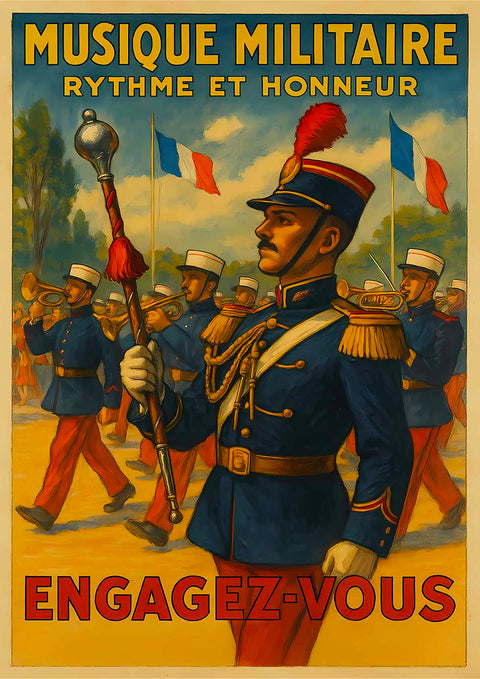 Affiche - Musique Militaire 21 × 30 cm