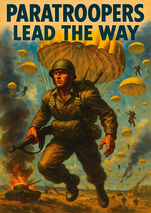 Affiche - Paratroopers 21 × 30 cm
