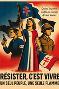 Affiche - Peuple Français 21 × 30 cm