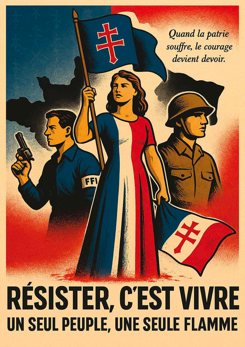 Affiche - Peuple Français 21 × 30 cm