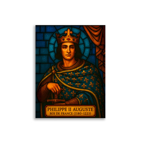 Affiche - Philippe II Auguste 30 × 40 cm